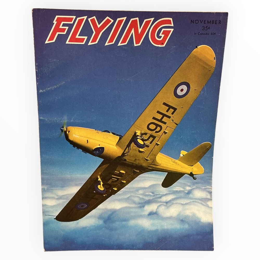Flying Magazine November 1943 WWII Aviation Fairchild Cornell Lockheed Ads
